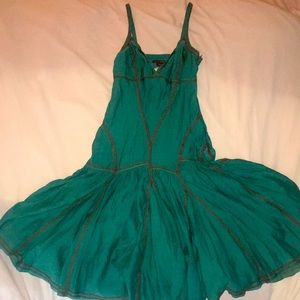 Armani Exchange Wide Stitched Teal Dress Women’s size 2